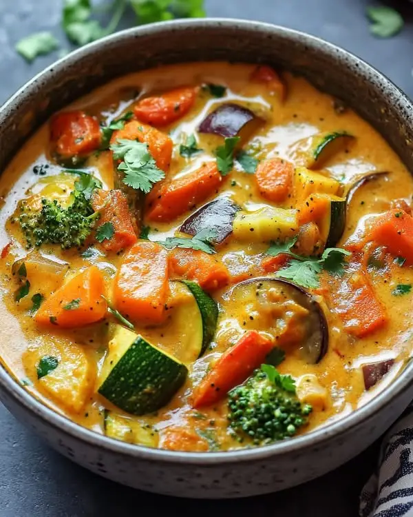 Aromatisches Gemüse-Curry mit Kokosmilch