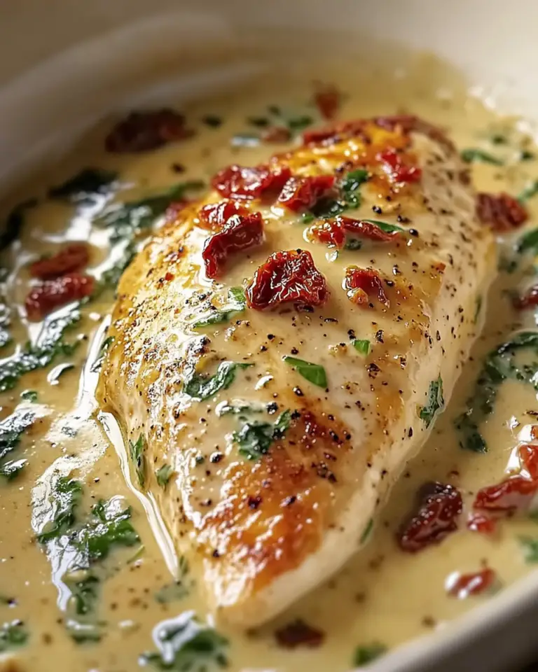 Cremiges Hähnchen mit Spinat & Tomaten – Schnell, Herzhaft und Unglaublich Lecker