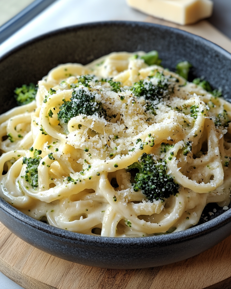 Cremige Brokkoli-Nudeln mit Parmesan – Einfaches & Herzhaftes Pasta-Rezept
