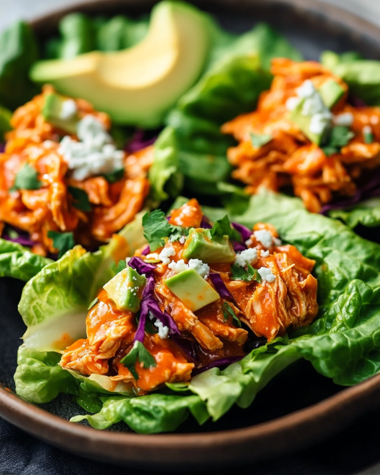 Buffalo-Hähnchen-Salat-Wraps