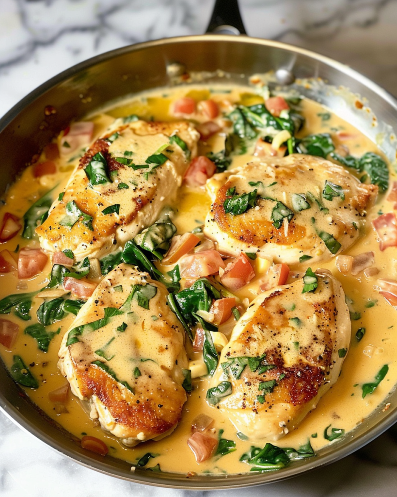 Cremiges Toskana-Knoblauch-Hähnchen